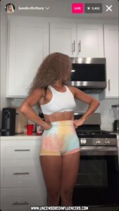 Brittany Renner Influencers Livestream Leaked Slip Actress